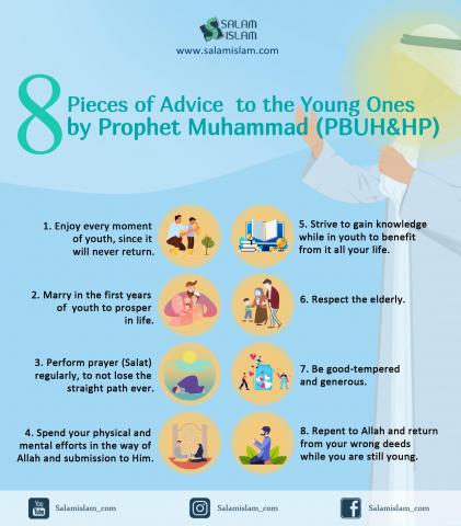 8 Pieces of Advice to the Young Ones by Prophet Muhammad (PBUH&HP)